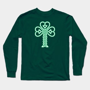 Celtic knotwork Shamrock Long Sleeve T-Shirt